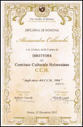 Certificato C.C.H.